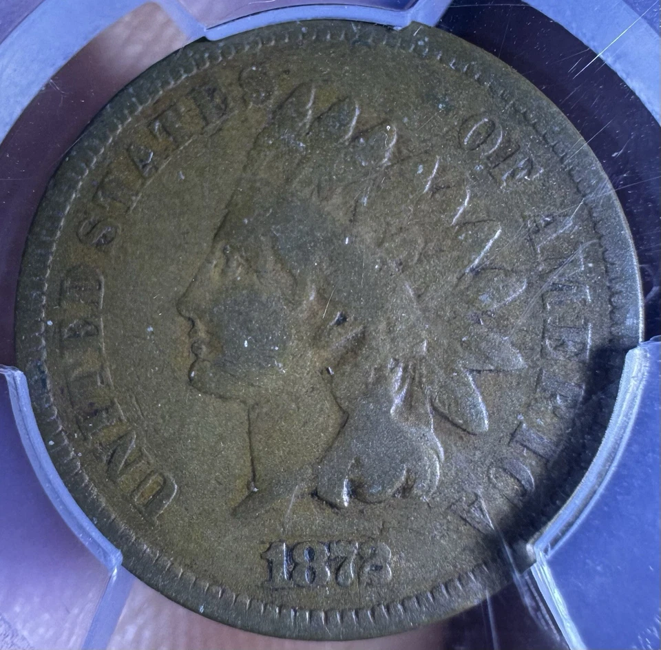 1872 Indian Head Cent (Penny)- Semi-Key Date! PCGS- Very Good grade (10) - Image 3 of 4