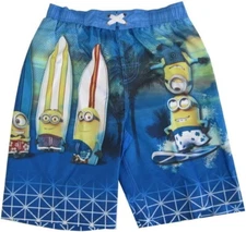 Despicable Me ☆ Boys' Surfing Minions Swim Trunks ☆ Size XS