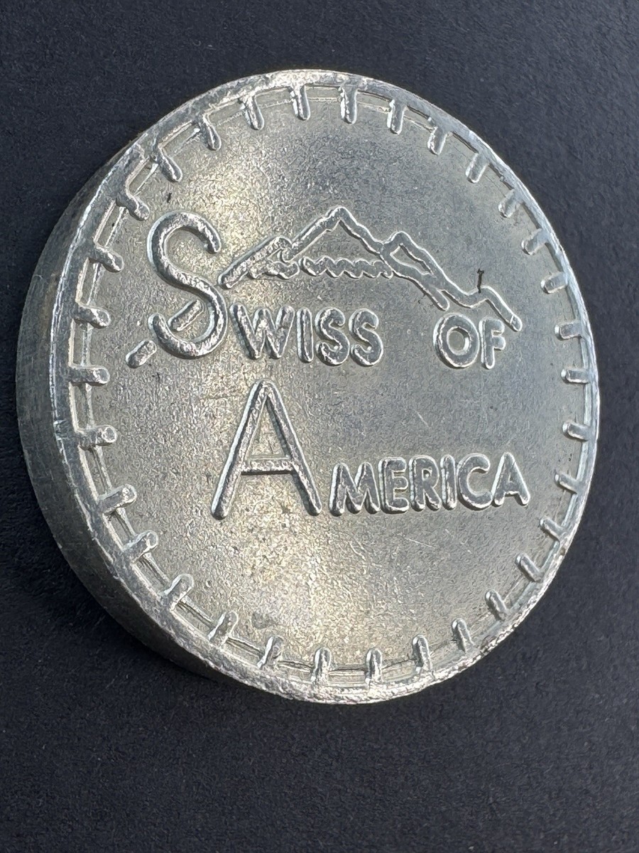 Rare 1974 2.5 Troy Oz .999 Fine Silver Draper Mint Swiss Of