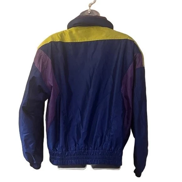 Vintage Descente Ski Jacket Men’s L Purple Teal Retro Colorblock 80s 90s - Image 2 of 4