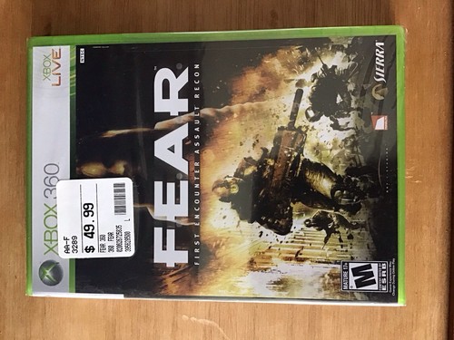 F.E.A.R. XBox 360 (Factory Sealed) Mint Condition!! Brand New First Edition Rare