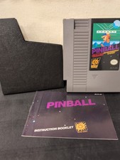 Pinball NES [5 Screw] Nintendo 1985 – Game + Manual & Sleeve 