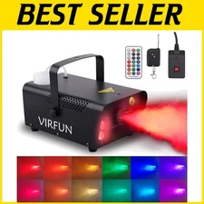 Efficient 500W Smoke Machine with 12 Color Effects for Indoor & Outdoor Use