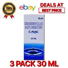 C-NAC Eye Drops, N-Acetyl-Carnosine Eye Drops - 10 ml Pack of 3 Long Exp 2026