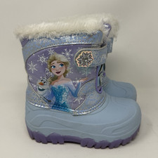 Toddler Girls' Frozen Winter Boots - Insulated Snow Boots for Cold Weather Sz 9