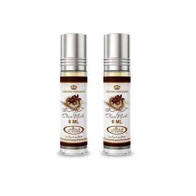 2 Pack Al-Rehab Choco Musk Perfume Oil Roll-On 6mL (0.2 Fl Oz) Unisex