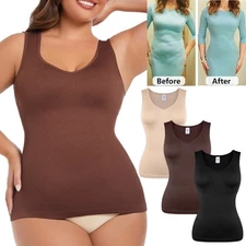 Women Shapewear Shirt Body Shaper Compression Tank Top Belly Control Underwear