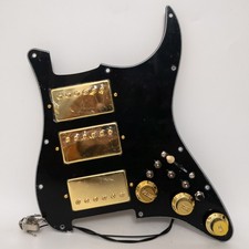 Prewired Loaded Pickguard HHH Alnico 5 Humbucker Coil Split Pickup For Guitar
