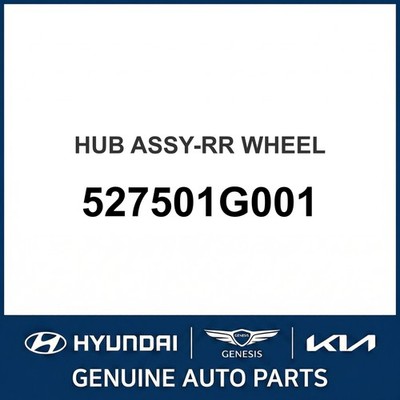 2005-2011 Hyundai Accent Nabenbaugruppe - Hinterrad OEM Neu 527501G001