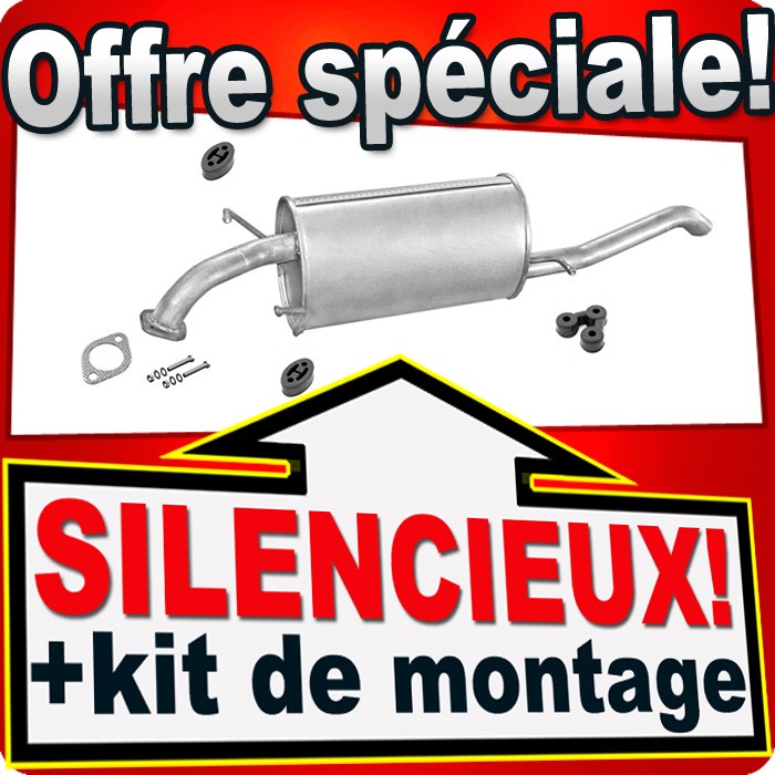Silencieux pot d'échappement robuste Chevrolet Kalos Aveo 1.4 berline finitions durables 03-08