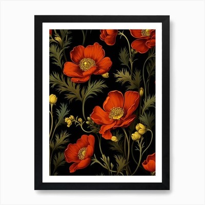 Winter Aconite 3 William Morris Sty gerahmtes Wandbild Poster Leinwanddruck Bild
