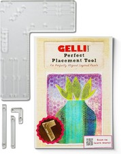 Perfect Placement Tool - Paper Positioning Tool for  Gel Printing Plate, Clear A