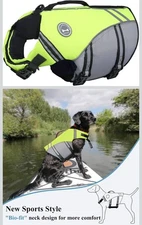NWT LARGE VIVAGLORY Sports Style Dog Life Vest Dog Life Jacket for Swimming 