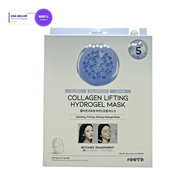 #OOTD Collagen Lifting Hydrogel Mask 5-Pack - Korean Beauty Face Sheet Masks Set