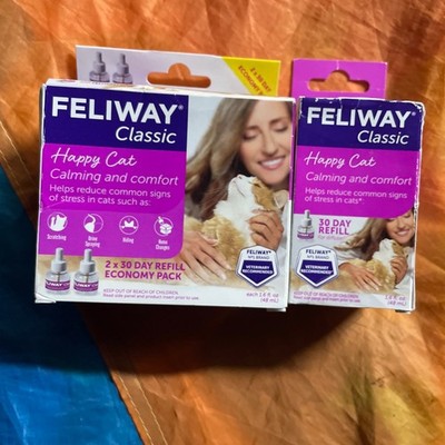 Feliway C23850C Classic 90 Day Diffuser Refill - 3x 48ml Exp 01/2028