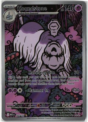 Houndstone #145/132 Illustration Rare Mega Evolution NM Pokemon TCG
