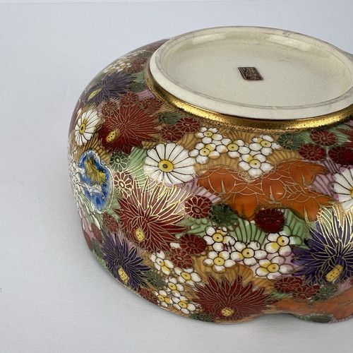 Cuenco japonés Satsuma de colección mil flores 6 pulgadas - Imagen 13 de 18
