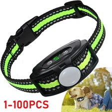 Anti Bark Dog Collar No Shock Training Waterproof Barking Terminator Device Lot
