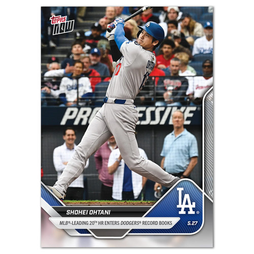 2025 Topps Now 221 Shohei Ohtani Los Angeles Dodgers MLB Leading 20th HR