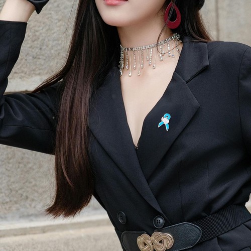 World Day Red Ribbon Pin Awareness Ribbon Brooch Floral Magnets for Boutonnieres - Zdjęcie 8 z 30