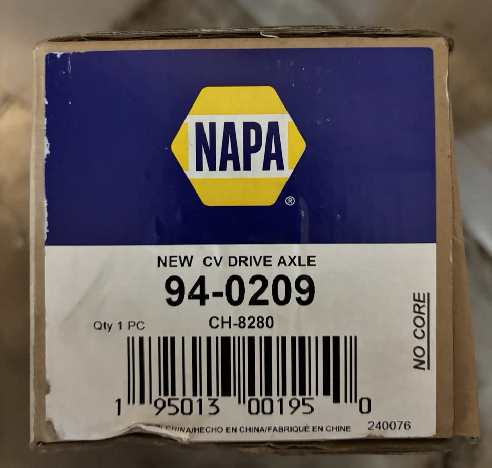 Eje de transmisión NAPA CV para Jeep Patriot 2014-2017 y Jeep Compass 2014-2017 Foto 2 de 2