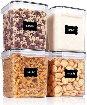 Vtopmart Food Storage Containers 2.5L / 84.5oz, 4 Pieces BPA Free Plastic Air...