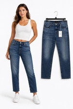 New Lucky Brand Boy Mid Rise Relaxed Straight Jeans Size 10