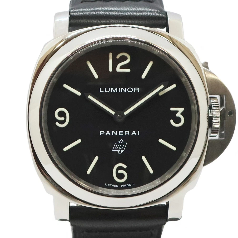 Panerai — Panerai Luminor PAM00000 44mm SS Black Dial Hand-Winding Watch #UW303