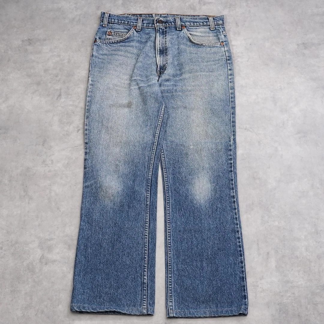 Levi's 517 W34 Flare Denim Blue Vintage 90s Made in USA 20488