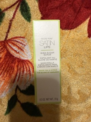 Mary Kay Satin Lips Shea Sugar Scrub White Tea & Citrus 0.3 oz / 8g