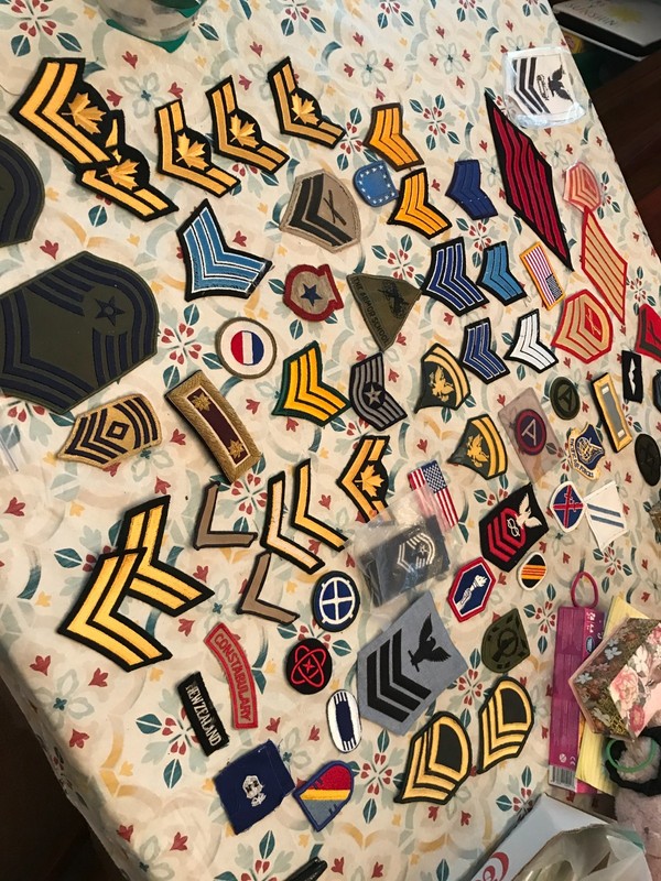 VINTAGE LOT OF 66 MILITARY PACHES