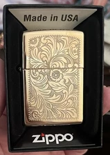 New Limited Edition 2025 Marlboro 254b Brass Venetian Design Zippo lighter 