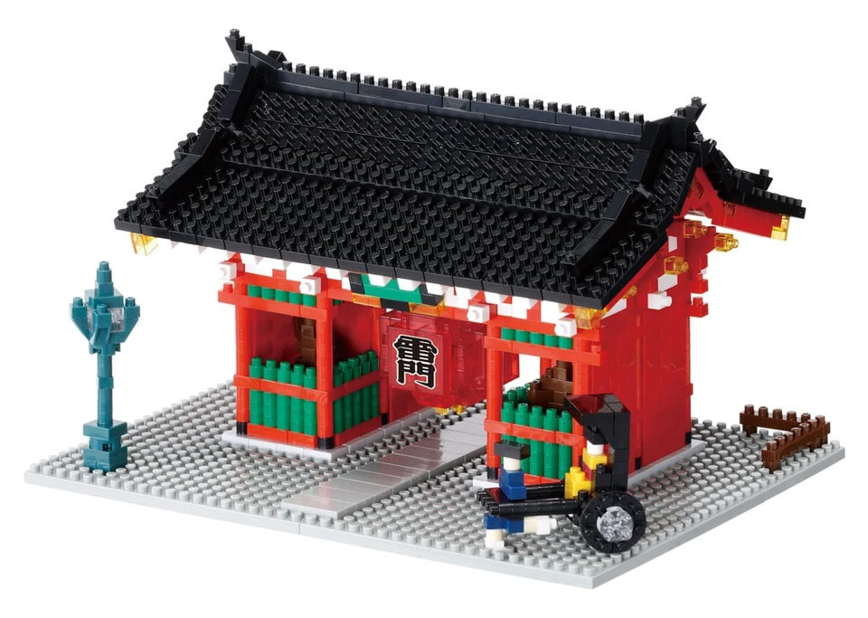 【TOY】Nanoblock Kaminarimon NBM-058 nano block figure toy Japan［ Asakusa ］ - Image 3 of 4