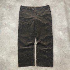 Meyer Corduroy Trousers Mens 46" Stretch Cord Wide Leg Relaxed Fit Pants, Brown