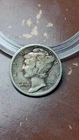 1917 D Mercury Silver Dime 10C VF                                           W830