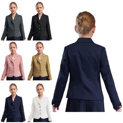 Girls Performance Themed Party Casual School Blazer Blaze School Show Daily