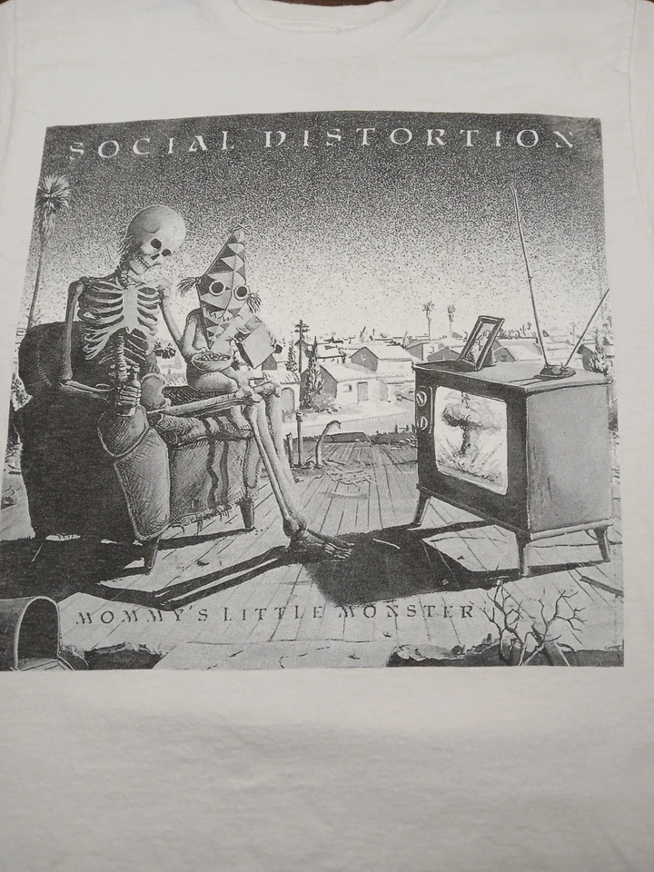 Social Distortion Little Monster T-shirt Wasteland Skeleton Art Shirt Size Small - Image 2 of 4