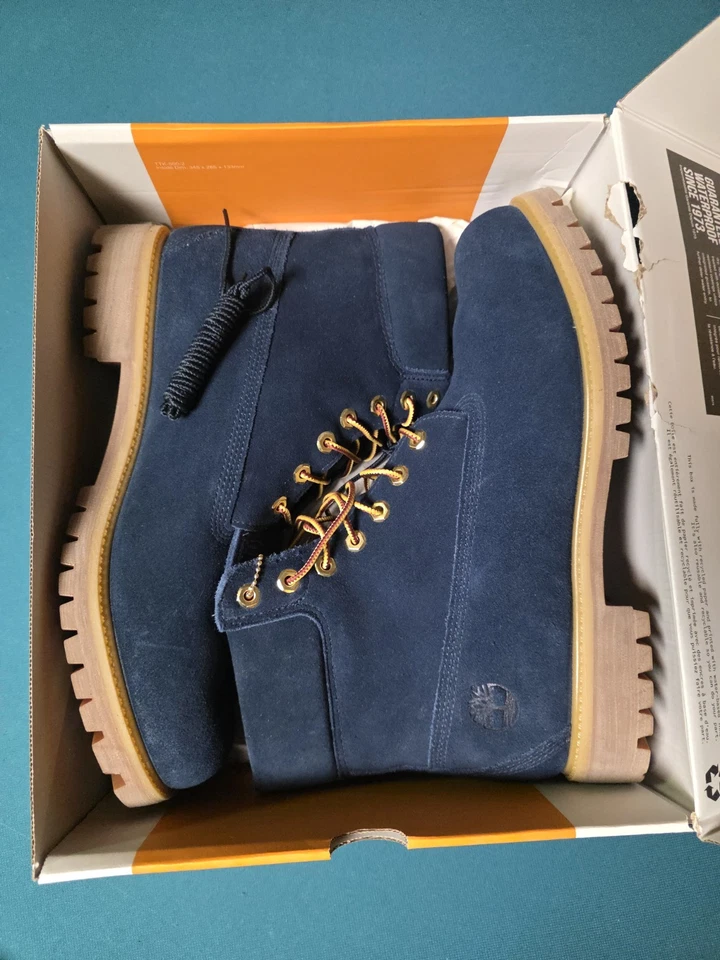 Timberland x American Eagle 6" Classic Boot Indigo Suede Men Sz 12 - Image 3 of 4