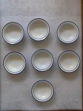 7x Japan Stoneware Elegance II Collection Mariner Blue  5 7/8" Dessert Bowl