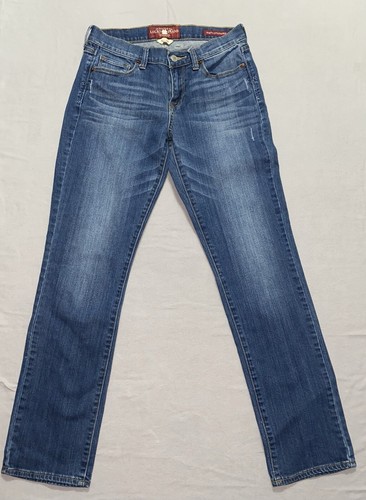 Lucky Brand Women's Size 6 Sofia Straight Distressed Blue Jeans 28x31 - Picture 2 of 12