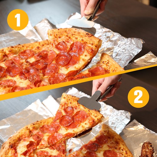Tagliapizza 4 in 1 Acciaio Inox Ruota Antiaderente Affettatrice Pizza Lavabile in Lavastoviglie - Foto 6 di 9