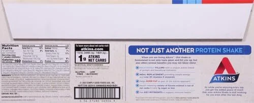 [US WAREHOUSE] Batido de proteína de vainilla cremoso Atkins 15 g de proteína envío el mismo día nuevo Foto 3 de 4