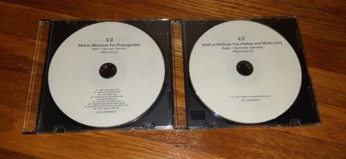 U2 MELON (REMIXES FOR PROPAGANDA) & WITH 0R WITHOUT YOU MIX CDS - RARE PROMO - Picture 1 of 7