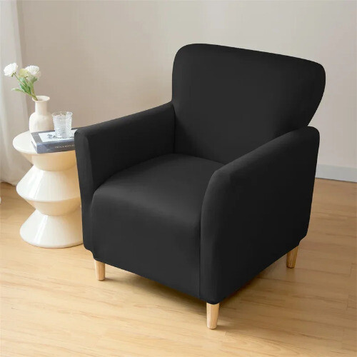 Spandex Stretch Armchair Slipcovers for Living Room Elastic Single Sofa Covers - Picture 17 of 31