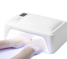 Lampada Nails Con Poggiamano Led UV Gel Unghie Ricostruzione 72W Professionale