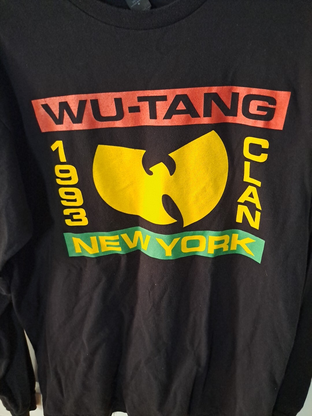 Wu Tang Clan Black Logo Long Sleeve Tee Medium