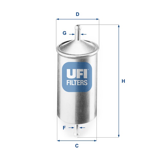 UFI Kraftstofffilter Passend FüR Fiat Cinquecento Lancia Dedra-image