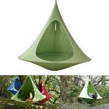 Kid Hammock Swing Chair UFO Shape Teepee Garden Outdoor Hanging Tent Gift