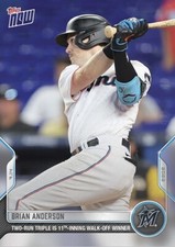 2022 Topps Now 527 Brian Anderson Walkoff Miami Marlins SSP PR = 171!!