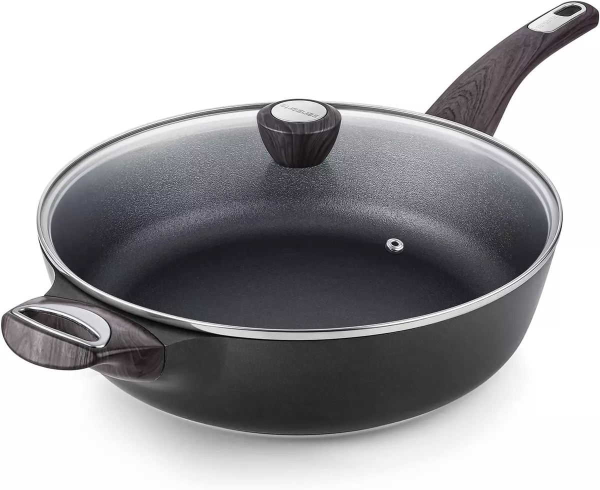  SENSARTE Nonstick Frying Pan Skillet with Glass Lid